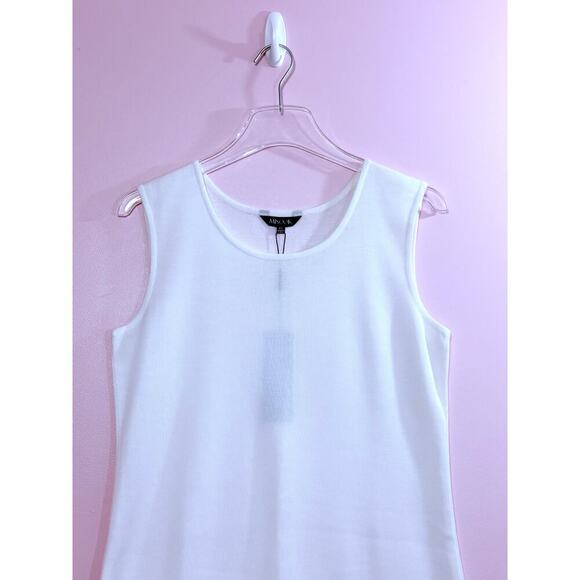 Misook Acrylic Knit Dress in White Size Petite Small - Picture 6 of 7